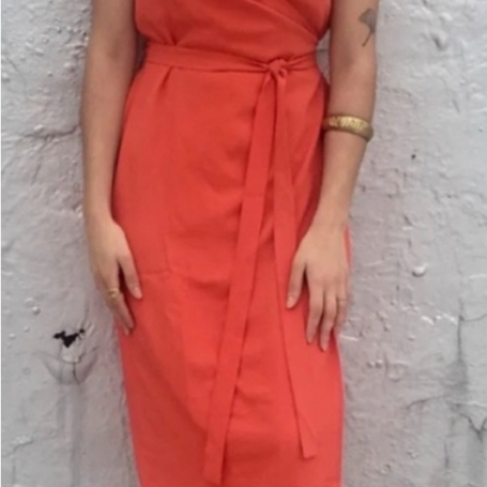 Everlane Go Weave Dress in Red Poppy